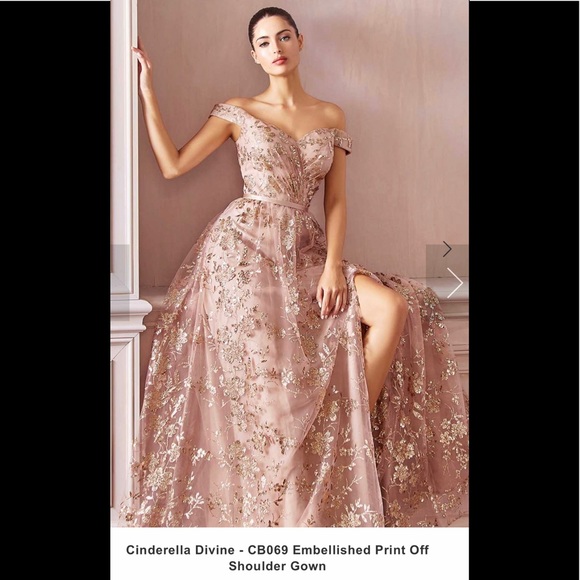 Beautiful size 12 Cinderella Devine A-line/ball gown dress. Sparkly/glittery - Picture 1 of 2